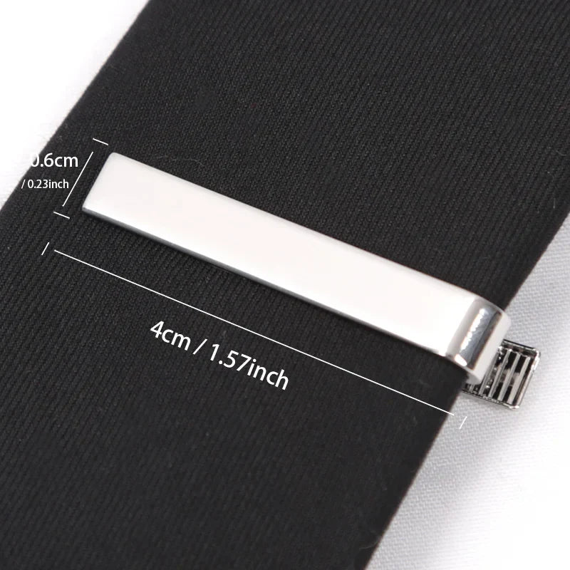 Men's Gold Metal Tie Bar Clip – Sleek Formal Accessory Tie Bar Clip Qme B2