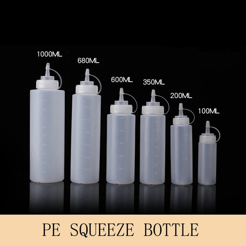 Squeeze Seasoning Bottle | Pointed Tip Sauce Dispenser Sauce Squeeze Bottle Qme 120 ML
