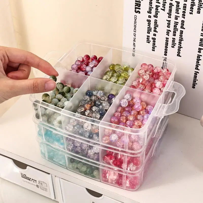 Clear Stackable Jewelry & Toy Organizer Box – 1–4 Tier Stackable Organizer Box Qme