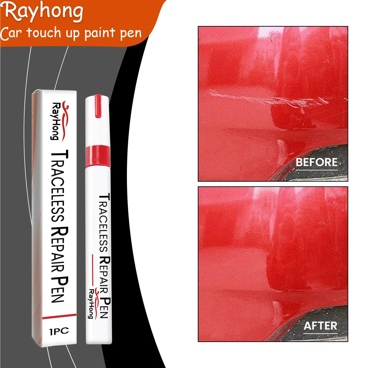 Rayhong Car Paint Touch Up Pen – Scratch Repair Color Fix Car Paint Touch Up Pen Qst