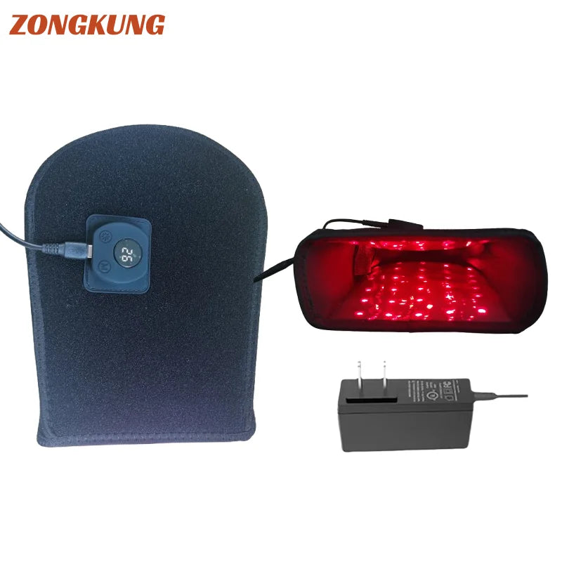 LED Red Light Therapy Glove 660nm & 850nm Infrared Hand Pad Red Light Therapy Device Qst