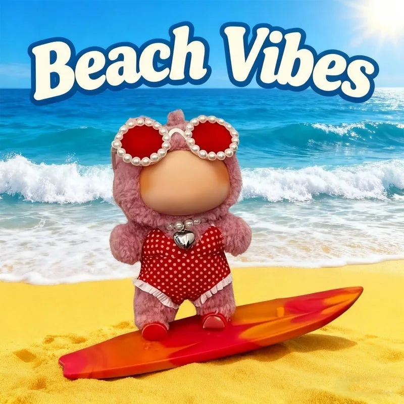 Labubu 4-Piece Summer Beach Doll Costume Set | No Doll Doll Costume Set Qme