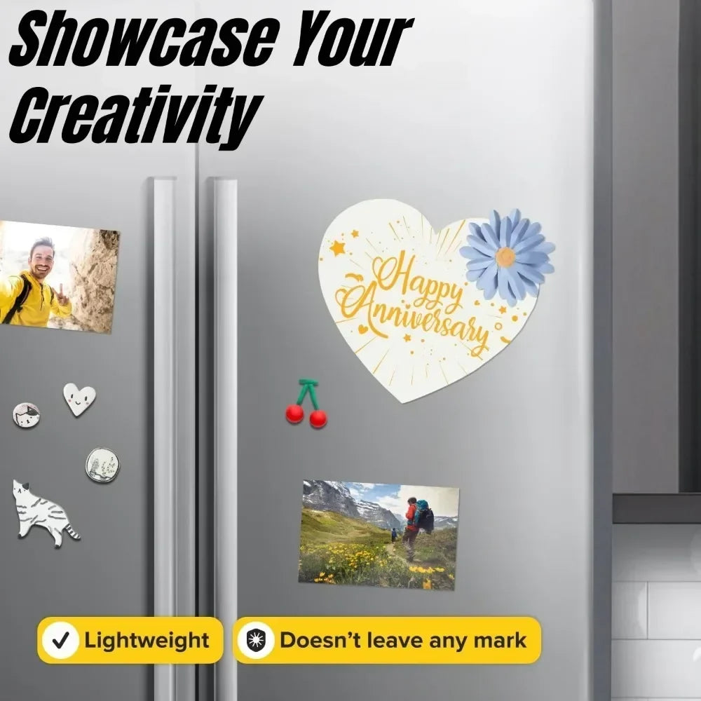 Self-Adhesive Magnetic Sheets | DIY Crafts & Fridge Décor 10pk Adhesive Magnetic Sheets Qme
