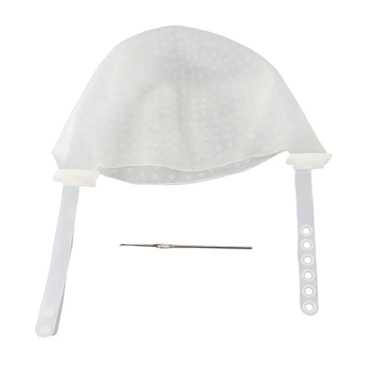 Silicone Hair Highlighting Dyeing Hat – Reusable DIY Tool Hair Dyeing Cap Qme White