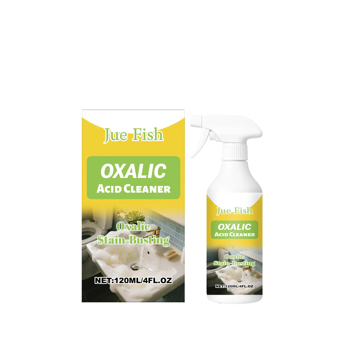 Oxalic Acid Multi-Surface Cleaner – Stain & Odor Remover Multi-Surface Cleaner Qme 120ml Boxed