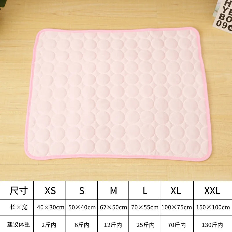 Self-Cooling Pet Mat – Extra Large Bed for Dogs & Cats Pet Cooling Mat Qme