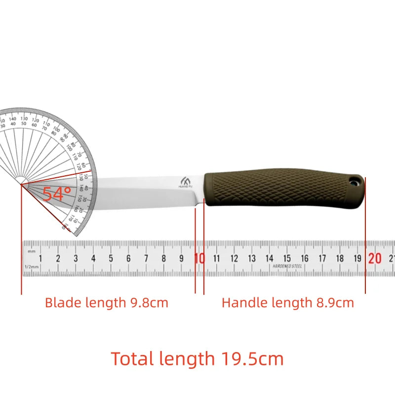 HUANGFU Fixed Blade Knife – Camping & Survival Tool Fixed Blade Knife Qst
