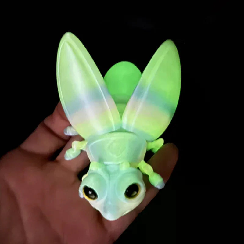 3D Luminous Firefly Figurine Refrigerator Magnets | Glowing Decor Decorative Figurine Magnet Qme