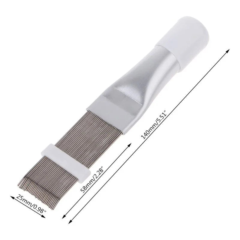 Stainless Steel AC Fin Comb Brush & Evaporator Cleaner AC Fin Comb Tool Qme 1Pc