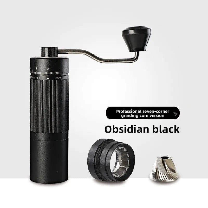 HAOYUNMA Manual Coffee Grinder – Ghost Teeth Full Metal Burr Manual Coffee Grinder Qst R20-7black