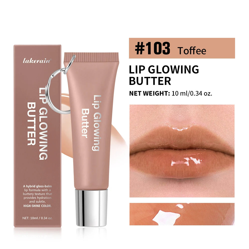 Lakerain Lip Glowing Butter – Moisturizing Colored Lip Gloss Colored Lip Gloss Qst 03