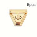 Metal Triangle Turn Lock Clasp – DIY Handbag Purse Hardware Bag Hardware Clasp Qme 5pcs