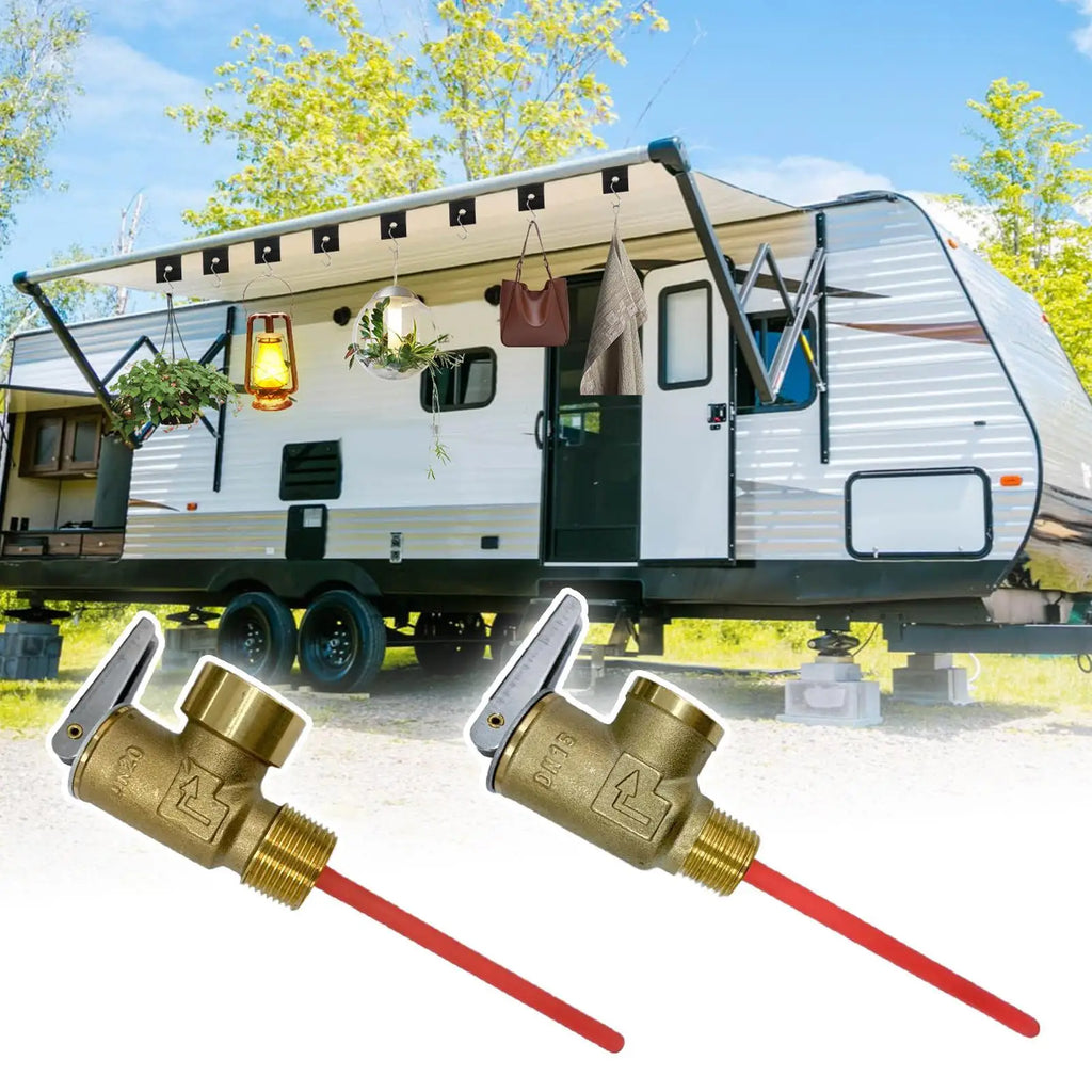 RV Water Heater T&P Relief Valve 210°F 150 PSI – Brass Pressure Relief Valve Qme