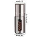 Stainless Steel Manual Salt & Pepper Mill – Adjustable Grinder Spice Grinder Mill Qme B3