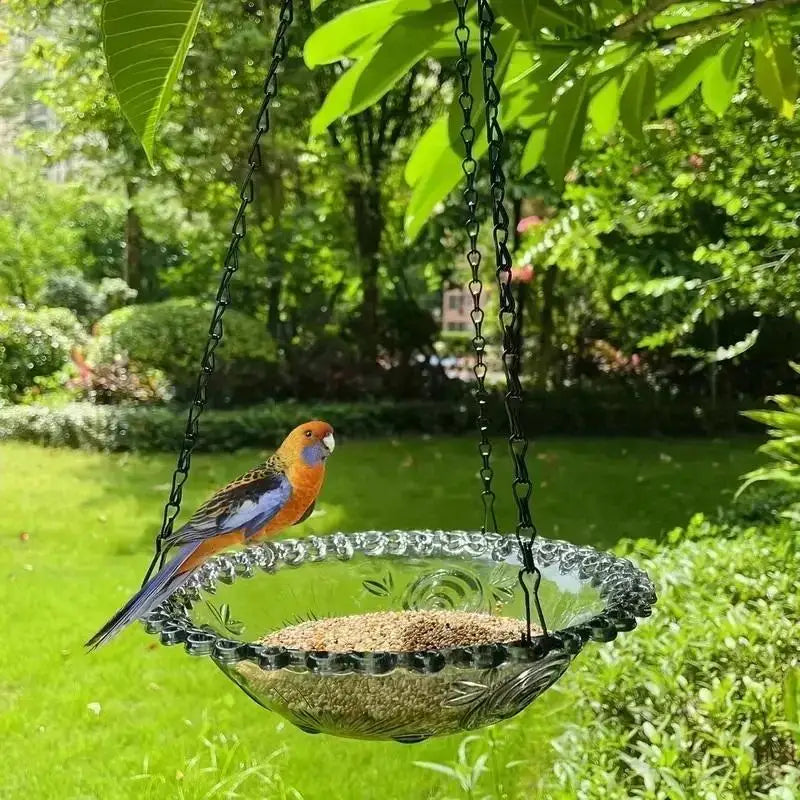 Hummingbird Feeder Bird Bath – Flower Shaped Hanging Birdbath Hanging Bird Bath Qme