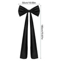 Large Christmas Tree Bow Topper – Velvet Holiday Decor Bow Christmas Tree Bow Topper Qme Black China Mainland 1pc