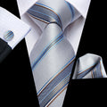 Men's 3-Piece Formal Set – Necktie, Pocket Square & Cufflinks Formal Accessory Set Qme DPTH-LDSN3116