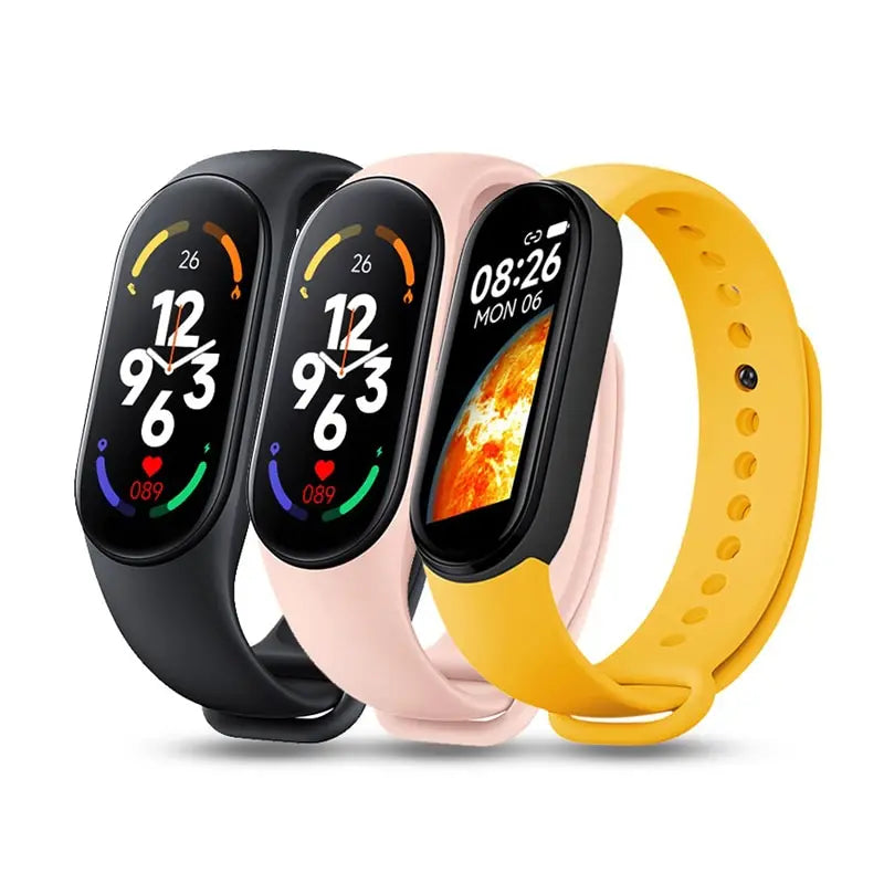 Silicone Strap for Xiaomi Mi Band 3 4 5 6 7 | 43 Colors Silicone Watch Strap Qme