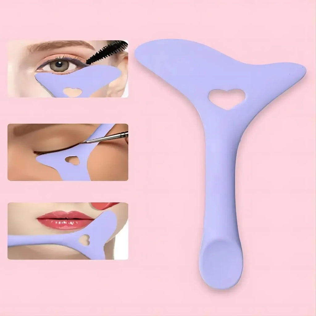 Silicone Eyeliner Stencil Wing Tips & Lip Liner Aid Tool Eyeliner Stencil Tool Qme aro purple