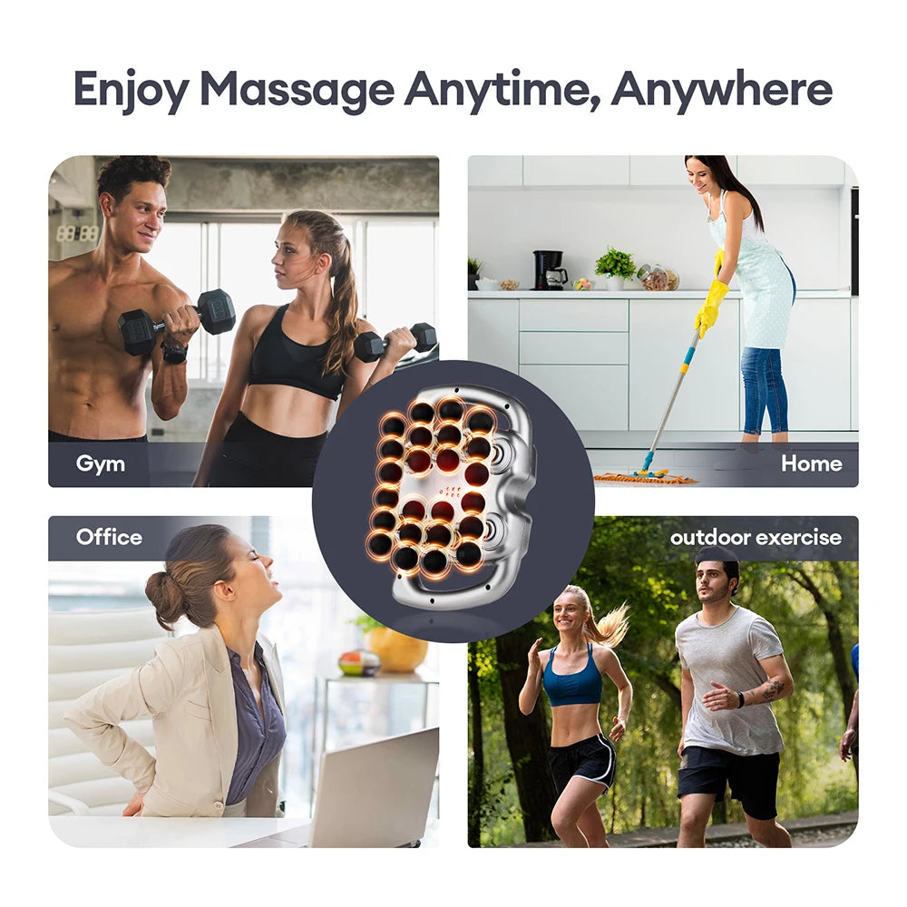 24-Head Fascia Gun – 99 Levels Full Body Massage Gun Fascia Massage Gun Qst