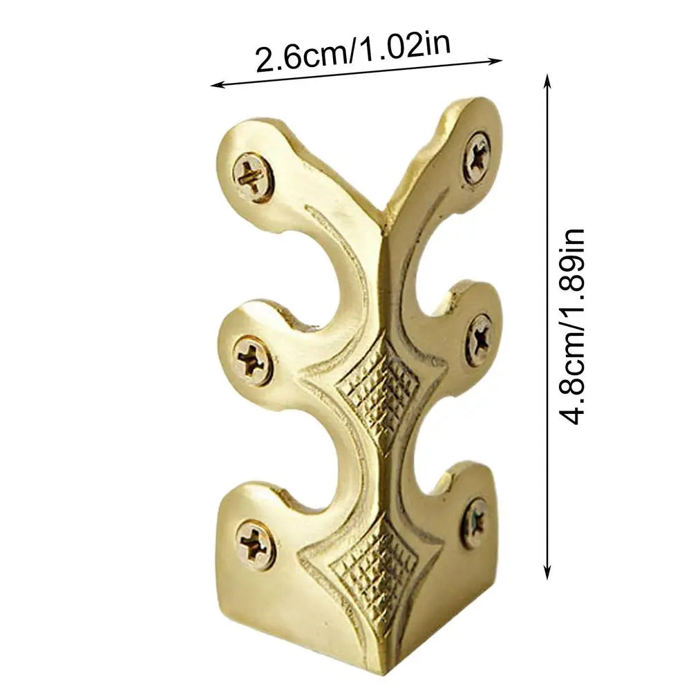 Solid Brass Baseboard Corner Protectors – Metal Edge Guards Corner Edge Guards Qme Gold