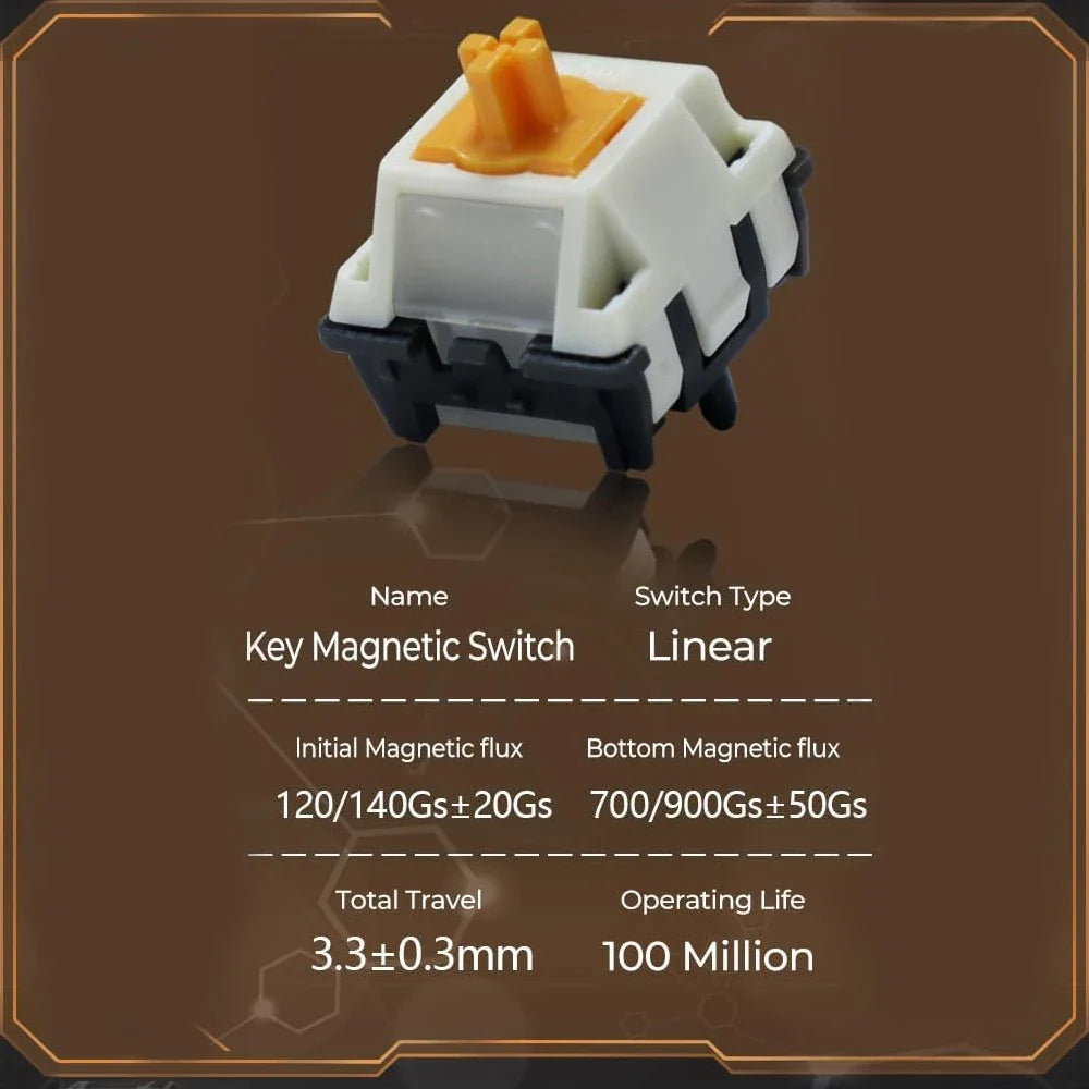 Duhuk Magnetic Linear Switch – Quiet Precision Gaming Keyboard Keyboard Switch Qme