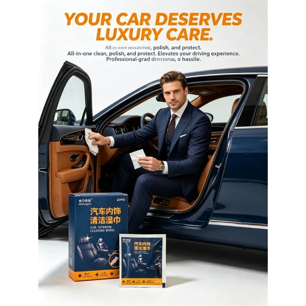 Car Cleaning & Maintenance Wipes | 4 Colors | Qme Car Cleaning Wipes Qme