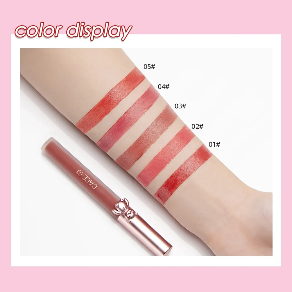 CACE Matte Liquid Lipstick – Waterproof Long-Lasting Lip Gloss Matte Liquid Lipstick Qme