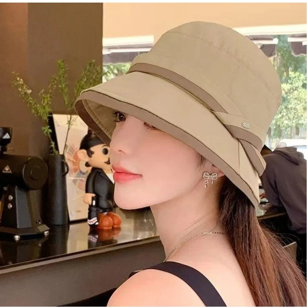 Wide Brim Foldable Sun Hat – Lightweight Bucket Hat, 4 Colors Wide Brim Sun Hat Qme