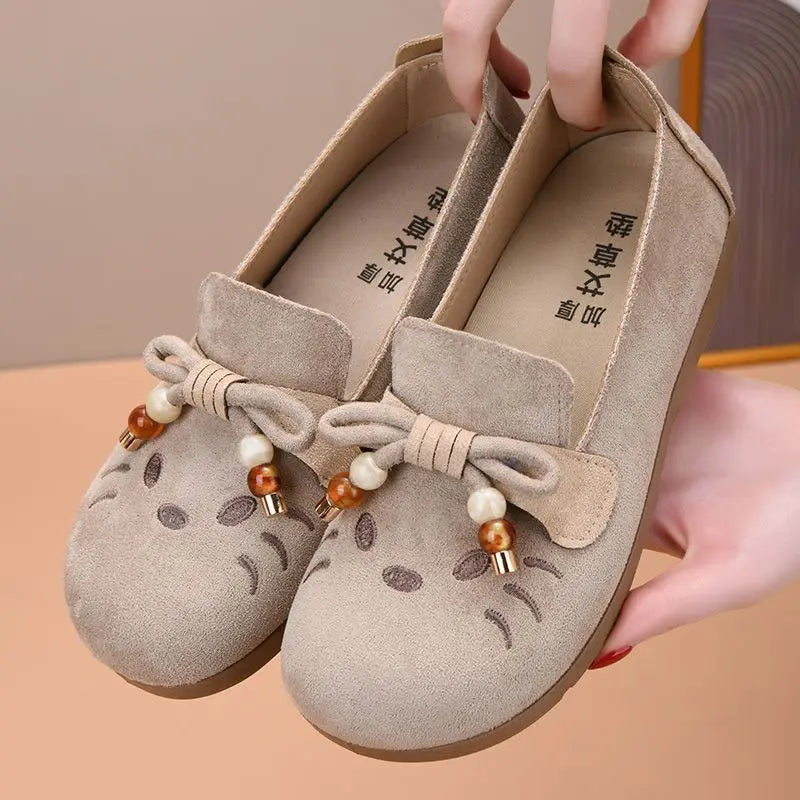 Women's Retro Bow-Knot Flat Loafers – Lightweight Anti-Slip Flat Loafers Qst
