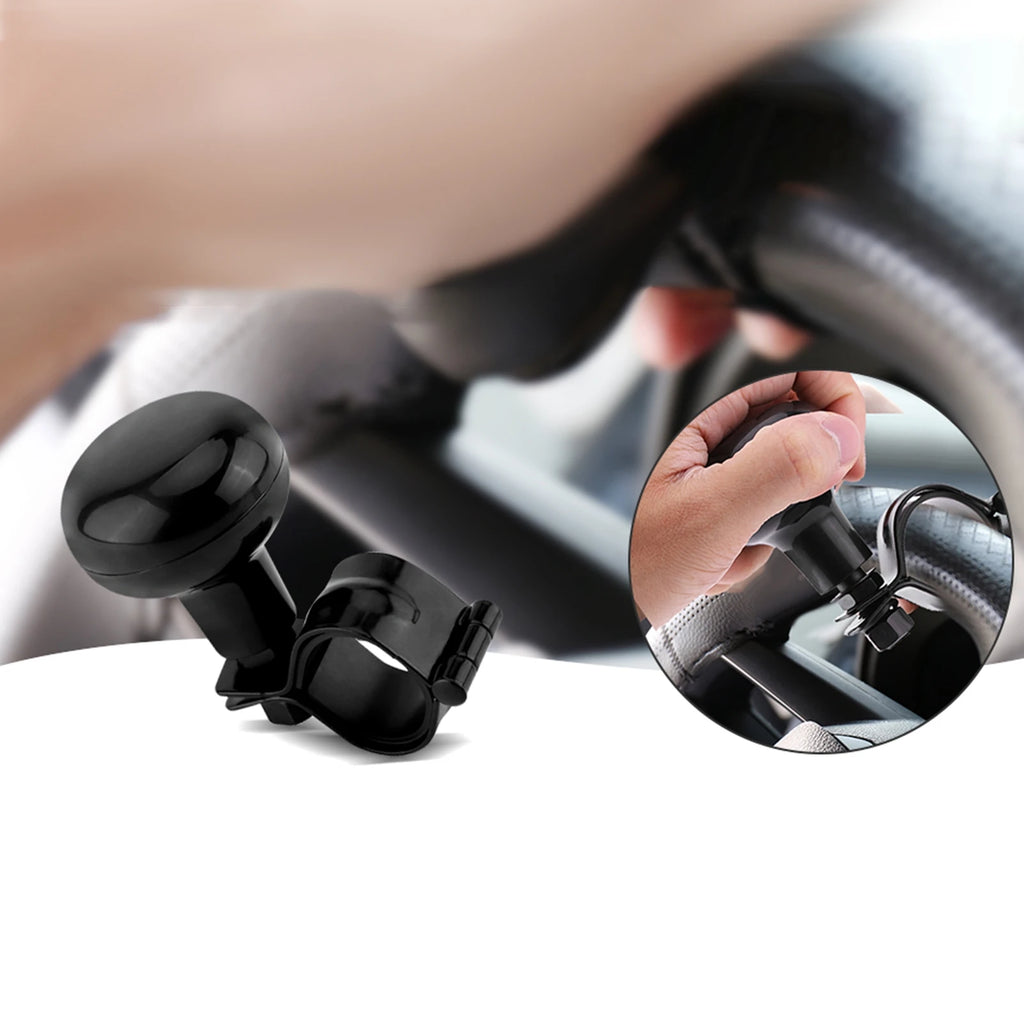 Black Universal Steering Wheel Knob Spinner Ball – Car Steering Wheel Knob Qst