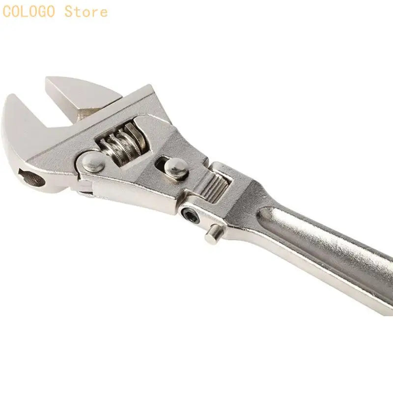 Adjustable Ratchet Wrench 180° Rotating Head – Carbon Steel Adjustable Ratchet Wrench Qme