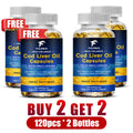 Fulimiks Cod Liver Oil Capsules | Vitamins A & D3 | 120ct Omega-3 Supplement Qst 4 Bottles-120pcs