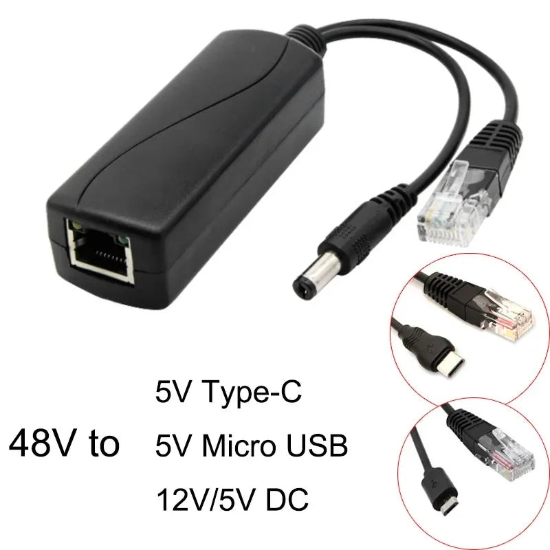 48V to 5V PoE Splitter Isolated DC Power Supply Module PoE Power Splitter Qme 2pcs