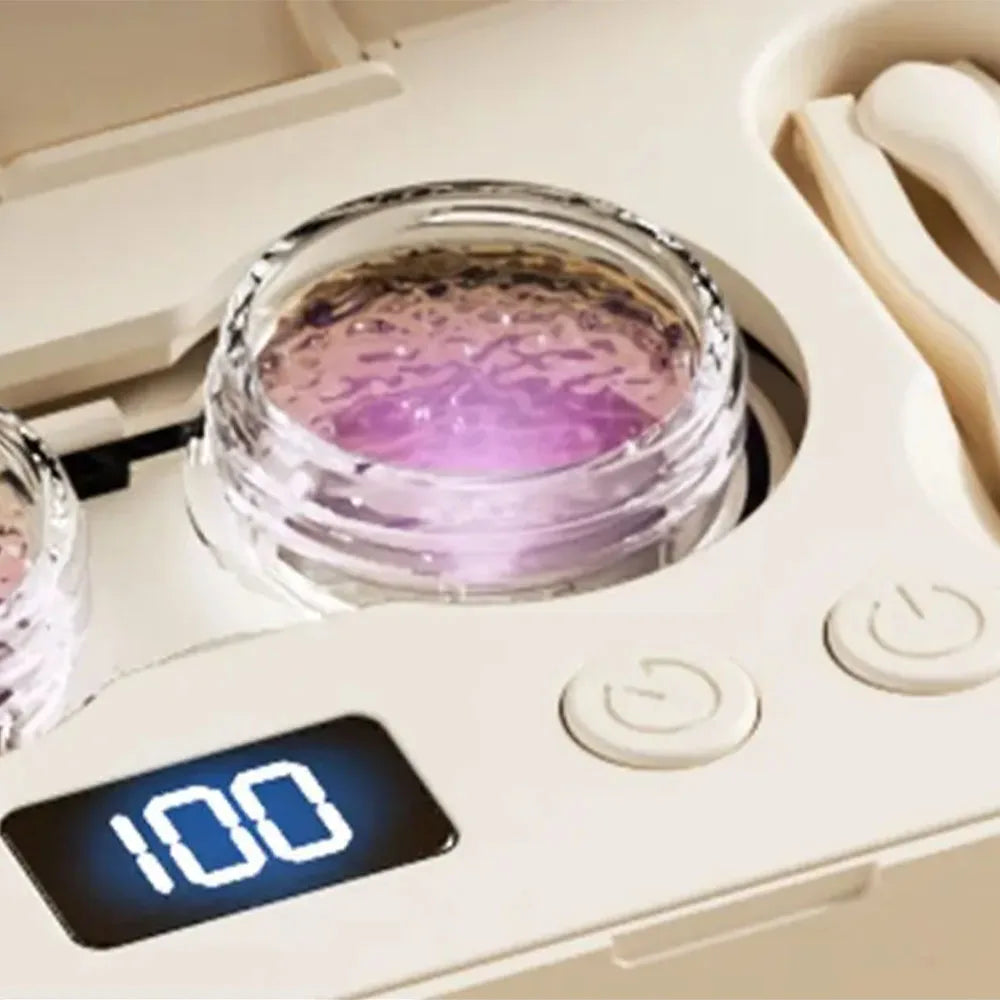 Ultrasonic Contact Lens Cleaner – USB Rechargeable Portable Lens Cleaning Device Qst