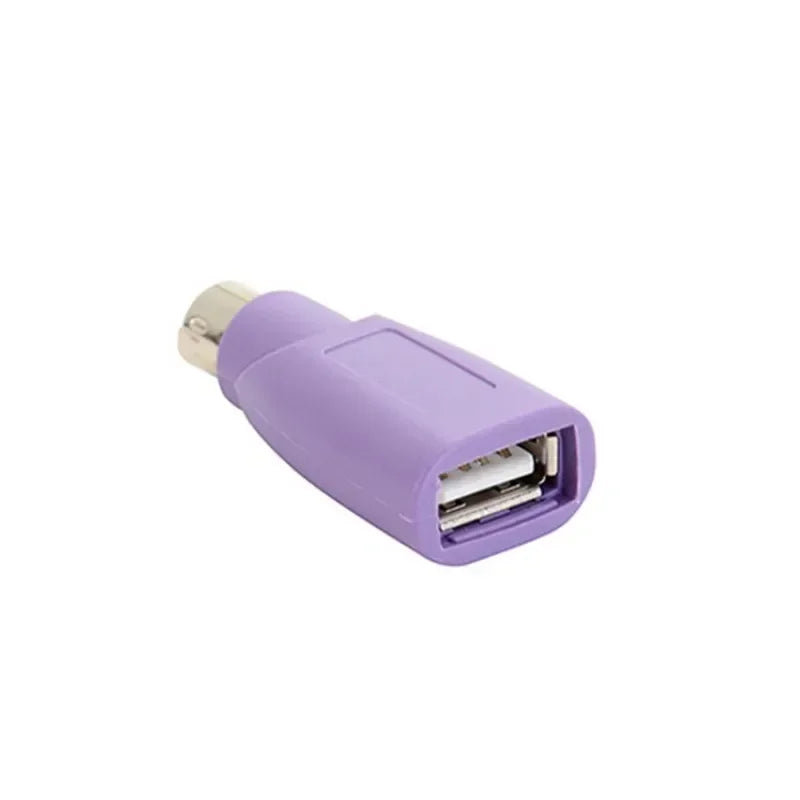 PS2 Male to USB Female Adapter Plug for Mouse & Keyboard PS2 USB Adapter Qme