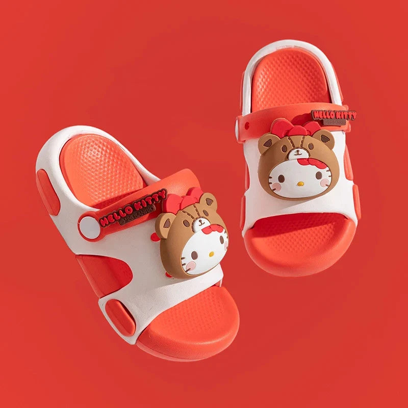 Hello Kitty Kuromi Cartoon Flip-Flops – Cute Non-Slip Slides Cartoon Flip-Flops Qme