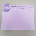 Silicone Painting Mat & Brush Holder Pad – Washable Art Mat Silicone Art Mat Qme Purple