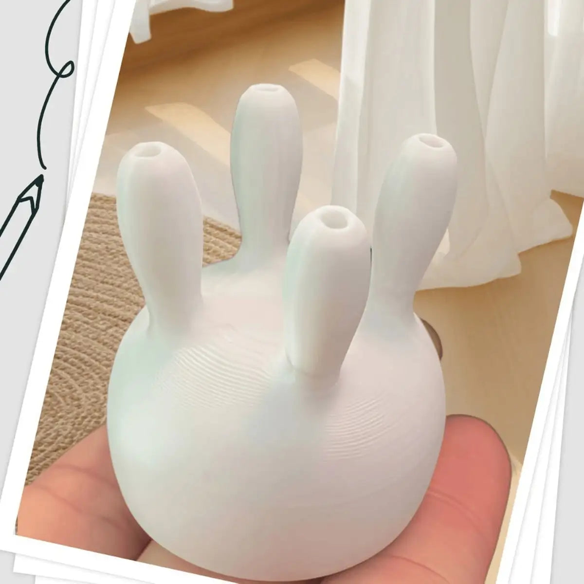 Cow Shaped Milk Bottle Cap Cover | PLA | 1.062" Bottle Mouth Novelty Bottle Cap Cover Qme white