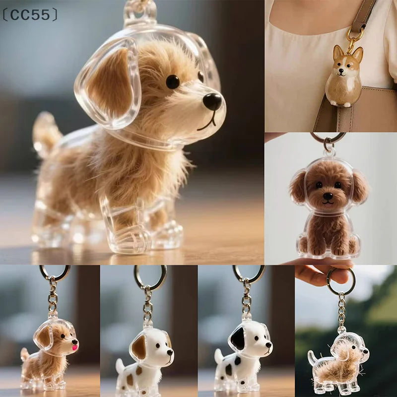 Transparent Pet Fur Keepsake Box – Cute Animal Memory Gift Pet Keepsake Box Qst