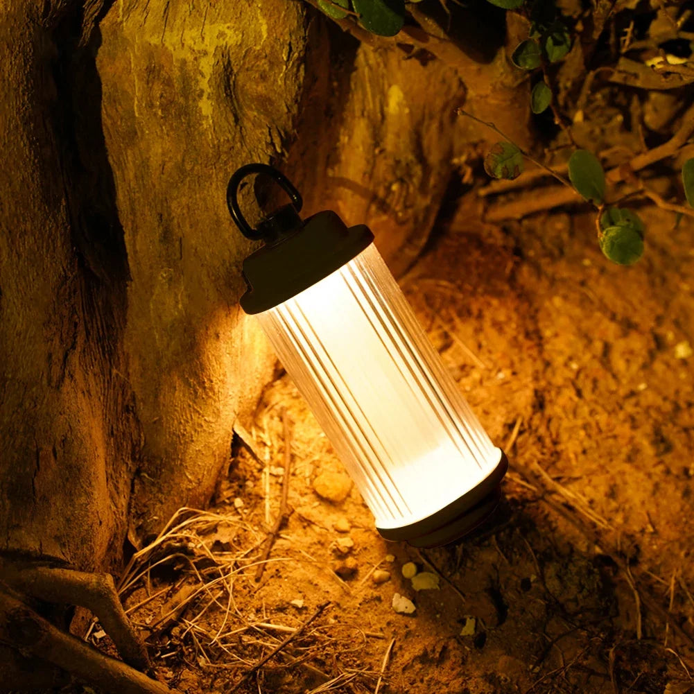 USB Rechargeable Camping Lantern 3000mAh 200 Lumen LED Rechargeable Camping Lantern Qme
