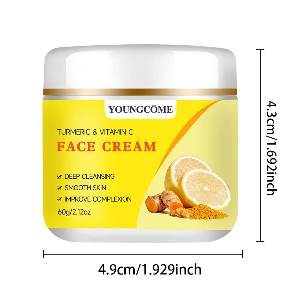 YOUNGCOME Turmeric & Vitamin C Firming Face Cream Face Moisturizer Cream Qst 60G