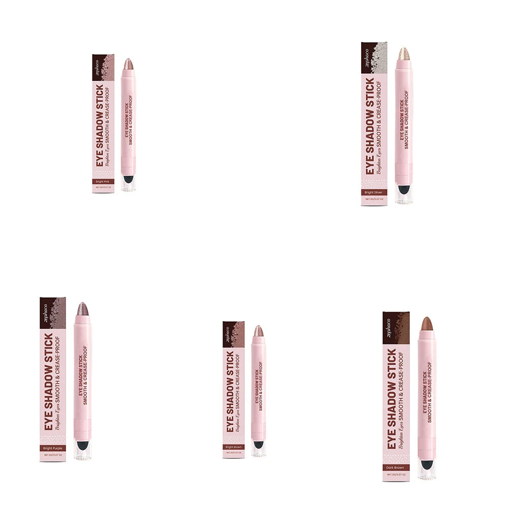Zephoco Shimmer Cream Eyeshadow Stick – Pigmented & Long-Lasting Cream Eyeshadow Stick Qst 1set