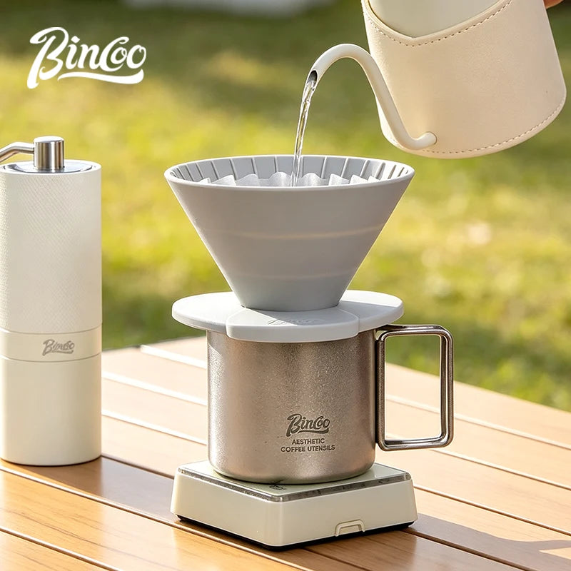 BINCOO Collapsible Silicone V60 Pour Over Coffee Dripper Pour Over Dripper Qst
