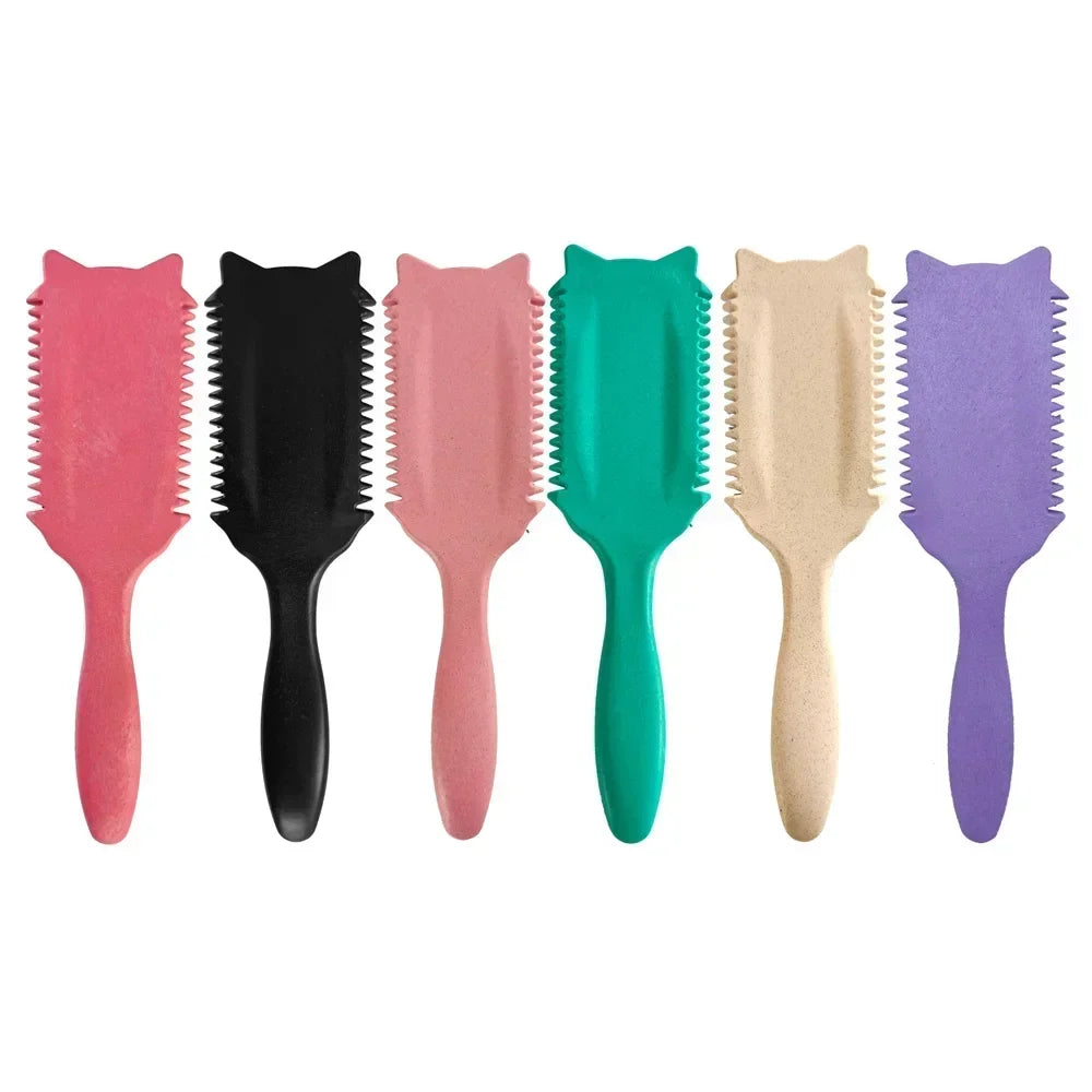 Boar Bristle Curl Defining Detangling Brush – Styling Tool Curl Styling Brush Qme