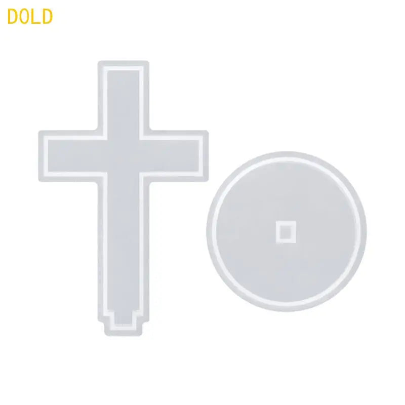 3D Cross Silicone Molds for Epoxy Resin & Plaster Ornaments Silicone Resin Mold Qme