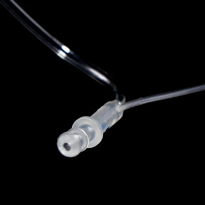 Hearing Aid Replacement Tube Left & Right Ear – 2Pcs Clear PVC Hearing Aid Accessory Qme onesize