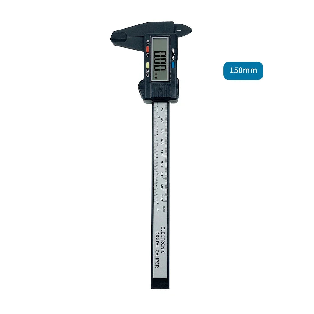 Electronic Digital Caliper Carbon Fiber Vernier Gauge Tool Digital Caliper Qme 150mm