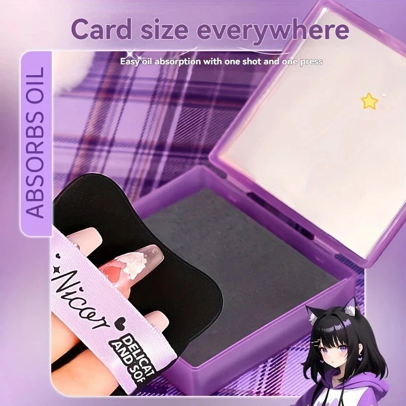 100-Sheet Oil Absorbing Blotting Papers – Portable Compact Facial Blotting Papers Qme