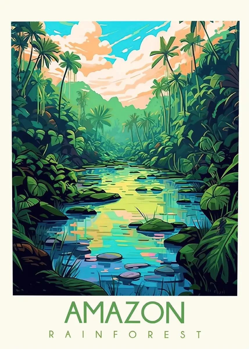 National Park Travel Poster Canvas Wall Art – Unframed Print Canvas Wall Art Qst 30X40cm No Framed F